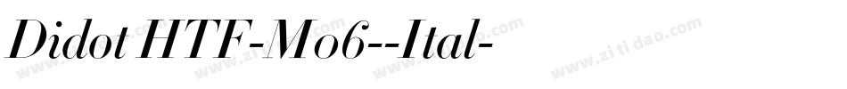 Didot HTF-M06--Ital字体转换